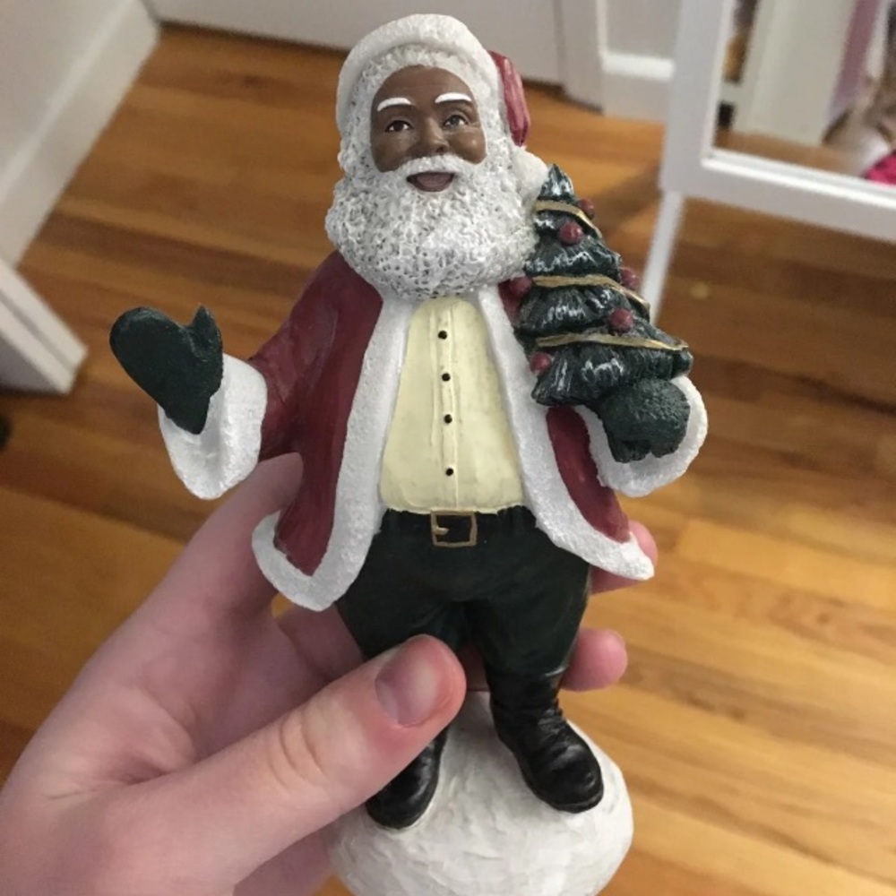 Black Santa Statue